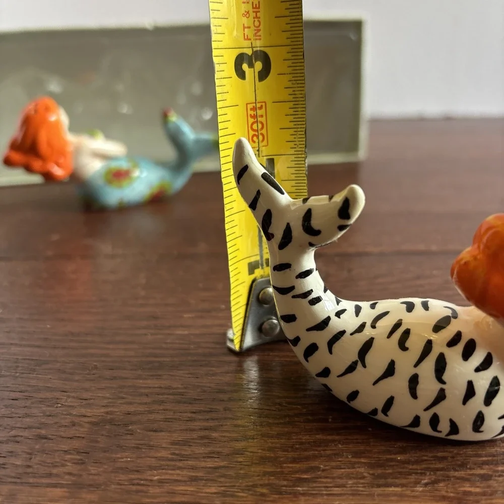 Cape‎ Shore Orange-Hair Mermaids 2007 Small Salt and Pepper Shakers Set (Flaw)